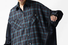 画像をギャラリービューアに読み込む, FACETASM HIGH-LOW ZIPPER SHIRT COAT (NAVY)