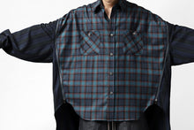 画像をギャラリービューアに読み込む, FACETASM HIGH-LOW ZIPPER SHIRT COAT (NAVY)