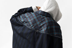画像をギャラリービューアに読み込む, FACETASM HIGH-LOW ZIPPER SHIRT COAT (NAVY)