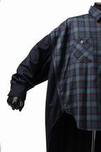 画像をギャラリービューアに読み込む, FACETASM HIGH-LOW ZIPPER SHIRT COAT (NAVY)