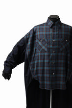 画像をギャラリービューアに読み込む, FACETASM HIGH-LOW ZIPPER SHIRT COAT (NAVY)