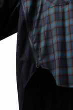 画像をギャラリービューアに読み込む, FACETASM HIGH-LOW ZIPPER SHIRT COAT (NAVY)