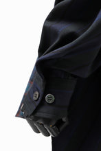 画像をギャラリービューアに読み込む, FACETASM HIGH-LOW ZIPPER SHIRT COAT (NAVY)