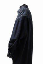 画像をギャラリービューアに読み込む, FACETASM HIGH-LOW ZIPPER SHIRT COAT (NAVY)