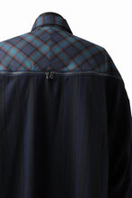 画像をギャラリービューアに読み込む, FACETASM HIGH-LOW ZIPPER SHIRT COAT (NAVY)