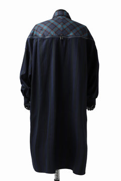 画像をギャラリービューアに読み込む, FACETASM HIGH-LOW ZIPPER SHIRT COAT (NAVY)
