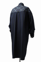 画像をギャラリービューアに読み込む, FACETASM HIGH-LOW ZIPPER SHIRT COAT (NAVY)