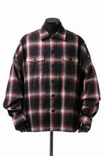 画像をギャラリービューアに読み込む, FACETASM CHECK ZIPPER SHIRT (RED)