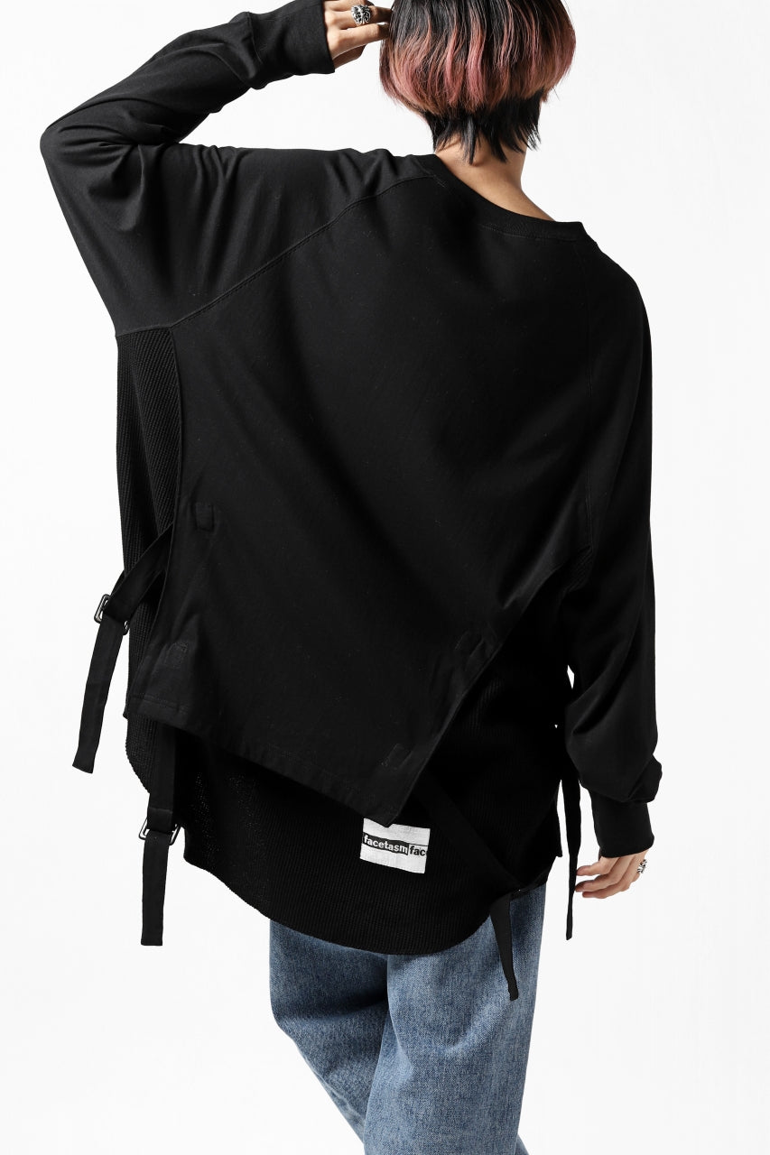 画像をギャラリービューアに読み込む, FACETASM DOCKING LAYER BUCKLE TOPS (BLACK)