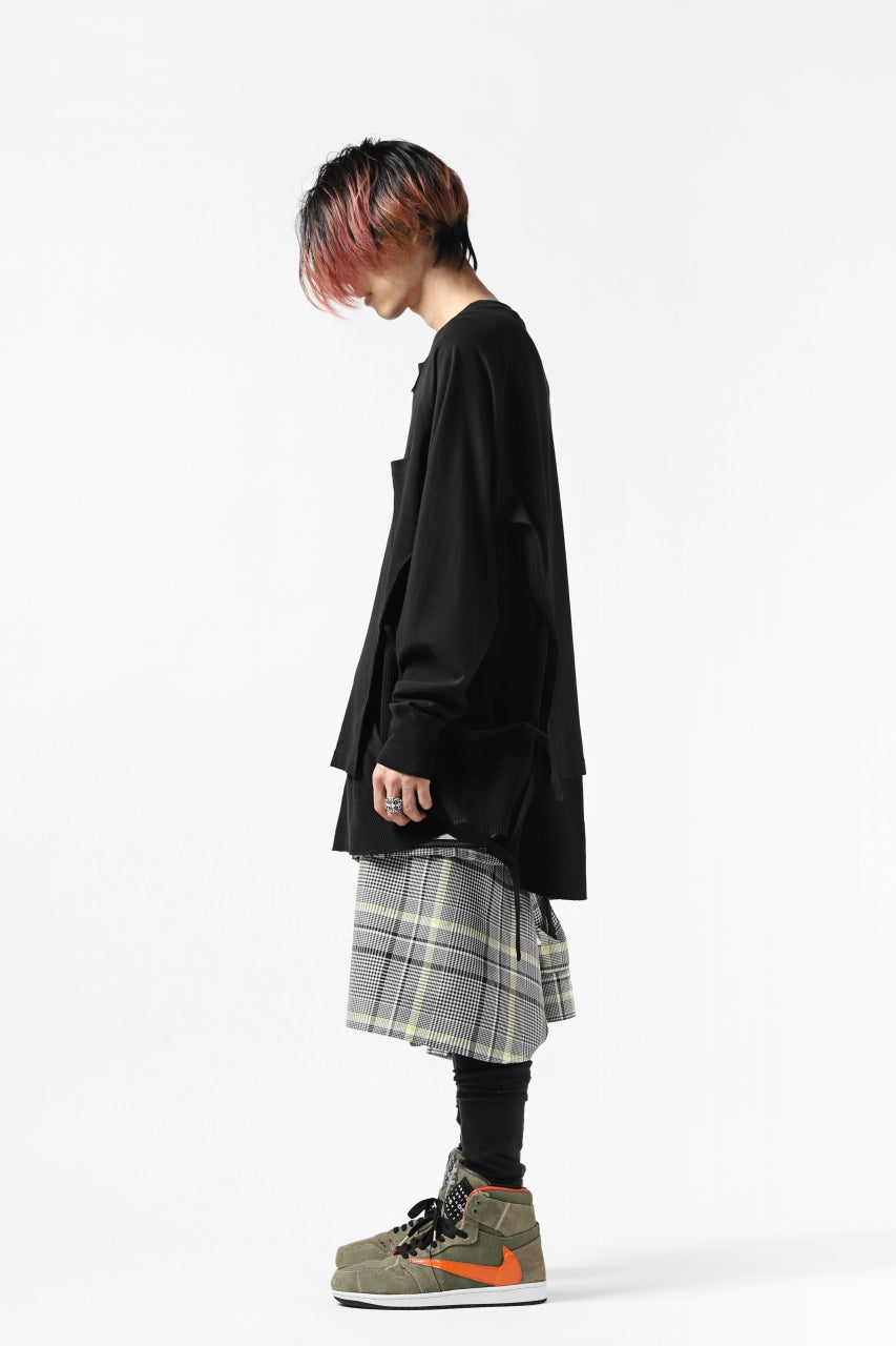 画像をギャラリービューアに読み込む, FACETASM DOCKING LAYER BUCKLE TOPS (BLACK)