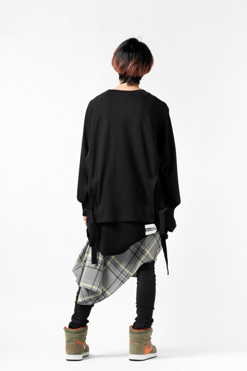 画像をギャラリービューアに読み込む, FACETASM DOCKING LAYER BUCKLE TOPS (BLACK)