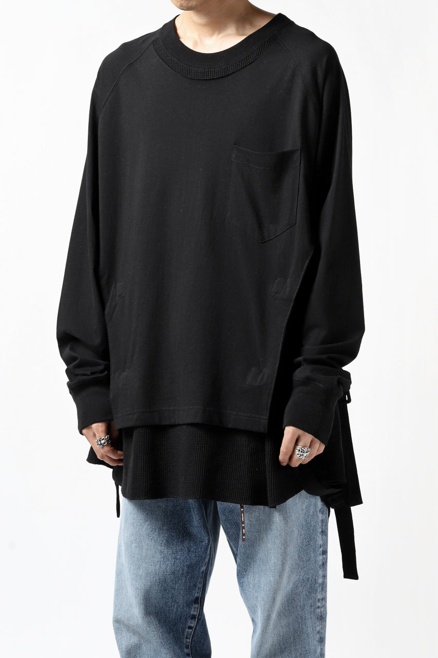 画像をギャラリービューアに読み込む, FACETASM DOCKING LAYER BUCKLE TOPS (BLACK)
