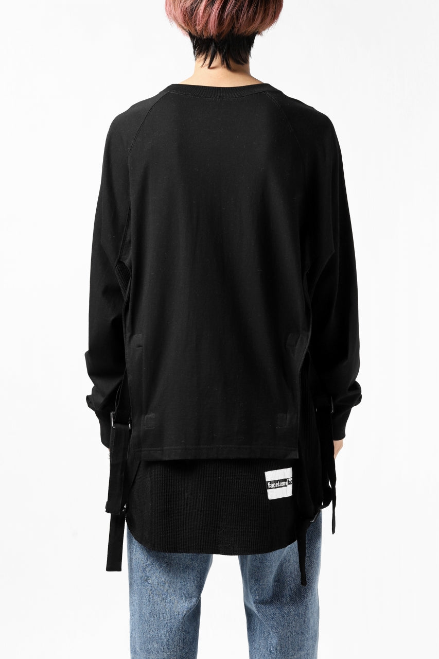 画像をギャラリービューアに読み込む, FACETASM DOCKING LAYER BUCKLE TOPS (BLACK)