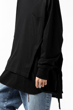 画像をギャラリービューアに読み込む, FACETASM DOCKING LAYER BUCKLE TOPS (BLACK)