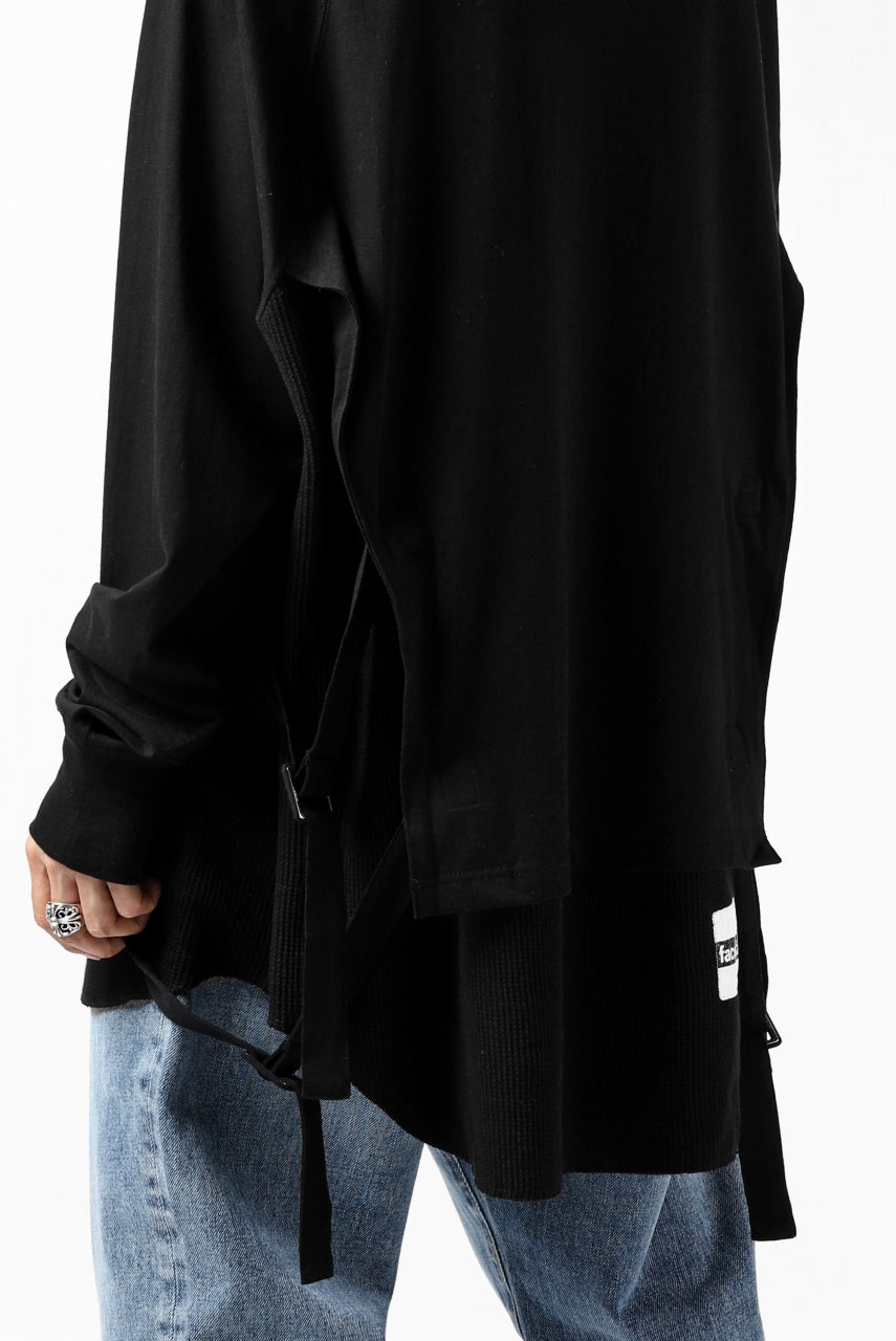 画像をギャラリービューアに読み込む, FACETASM DOCKING LAYER BUCKLE TOPS (BLACK)