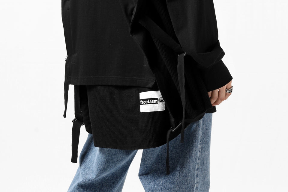 画像をギャラリービューアに読み込む, FACETASM DOCKING LAYER BUCKLE TOPS (BLACK)