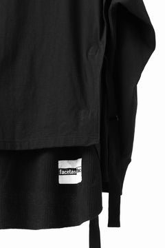 画像をギャラリービューアに読み込む, FACETASM DOCKING LAYER BUCKLE TOPS (BLACK)