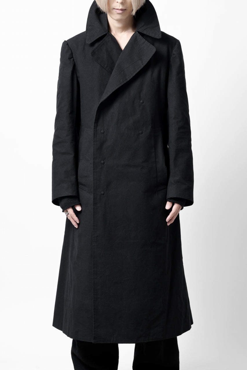 画像をギャラリービューアに読み込む, ierib exclusive military coat / boiled waxy cotton (BLACK)