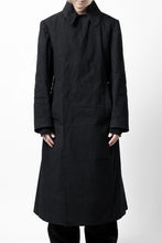 画像をギャラリービューアに読み込む, ierib exclusive military coat / boiled waxy cotton (BLACK)