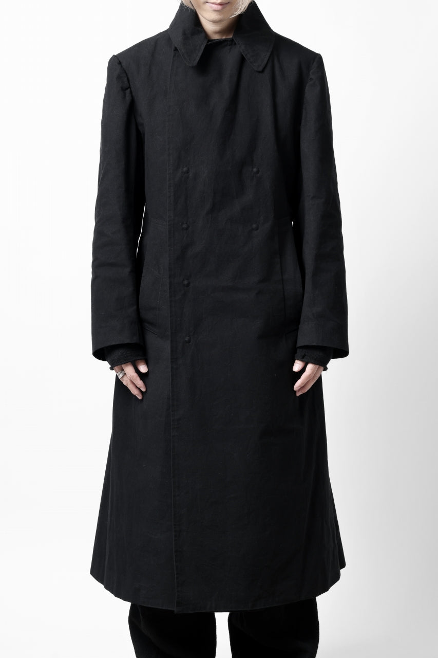 画像をギャラリービューアに読み込む, ierib exclusive military coat / boiled waxy cotton (BLACK)