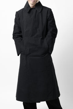 画像をギャラリービューアに読み込む, ierib exclusive military coat / boiled waxy cotton (BLACK)