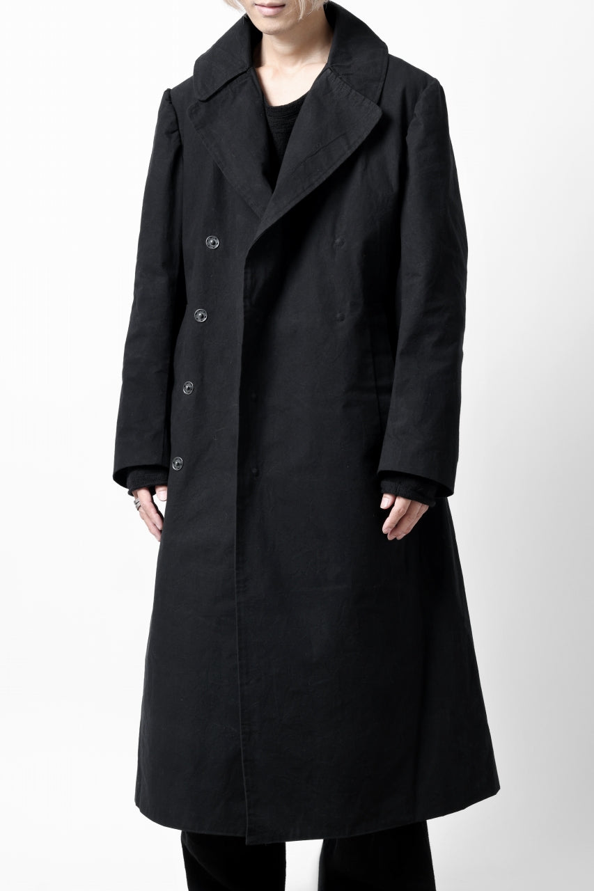 画像をギャラリービューアに読み込む, ierib exclusive military coat / boiled waxy cotton (BLACK)