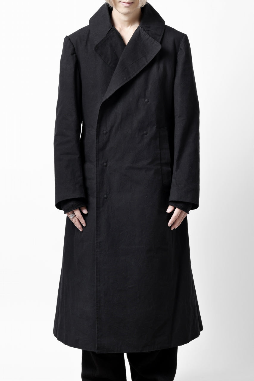 画像をギャラリービューアに読み込む, ierib exclusive military coat / boiled waxy cotton (BLACK)