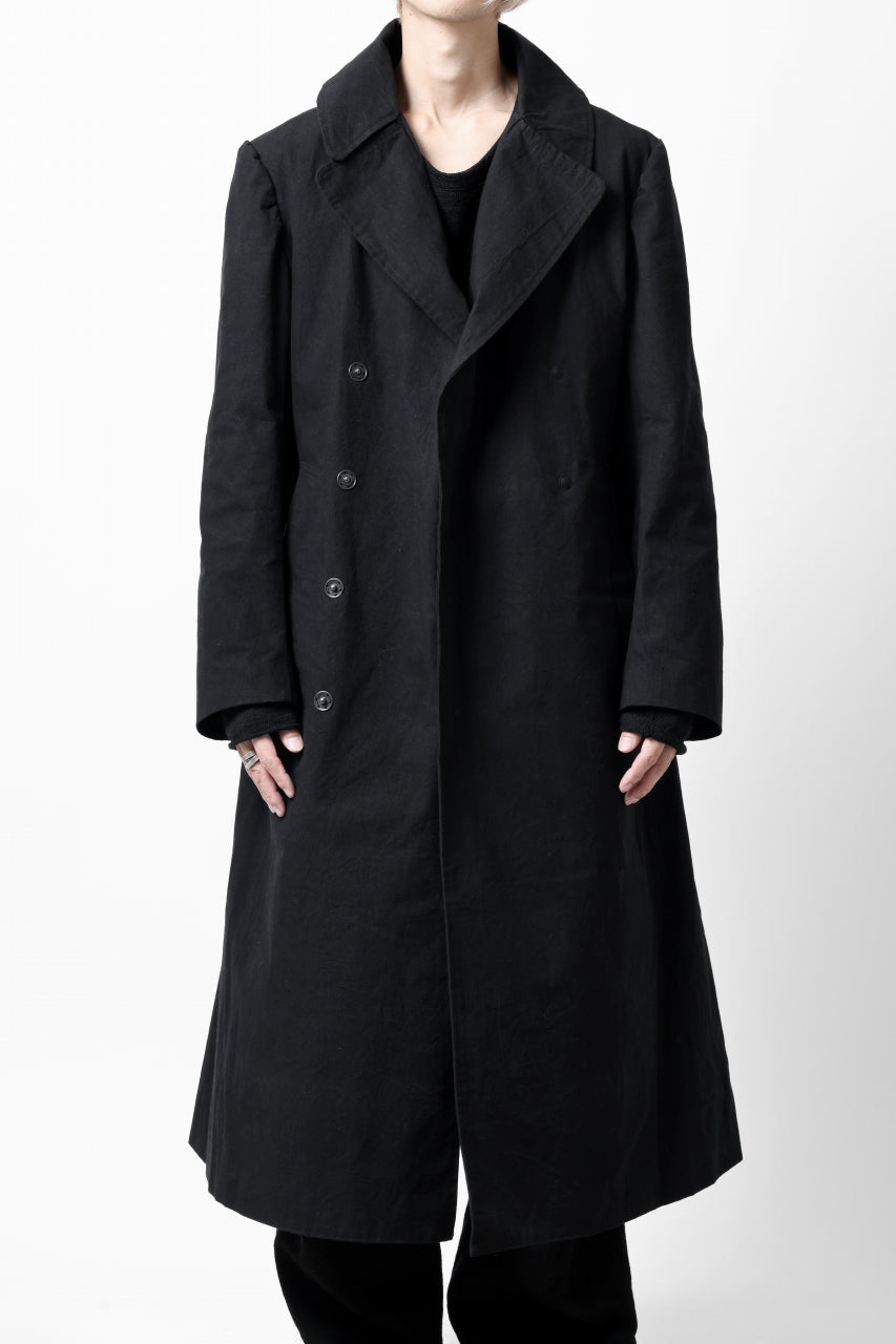 画像をギャラリービューアに読み込む, ierib exclusive military coat / boiled waxy cotton (BLACK)
