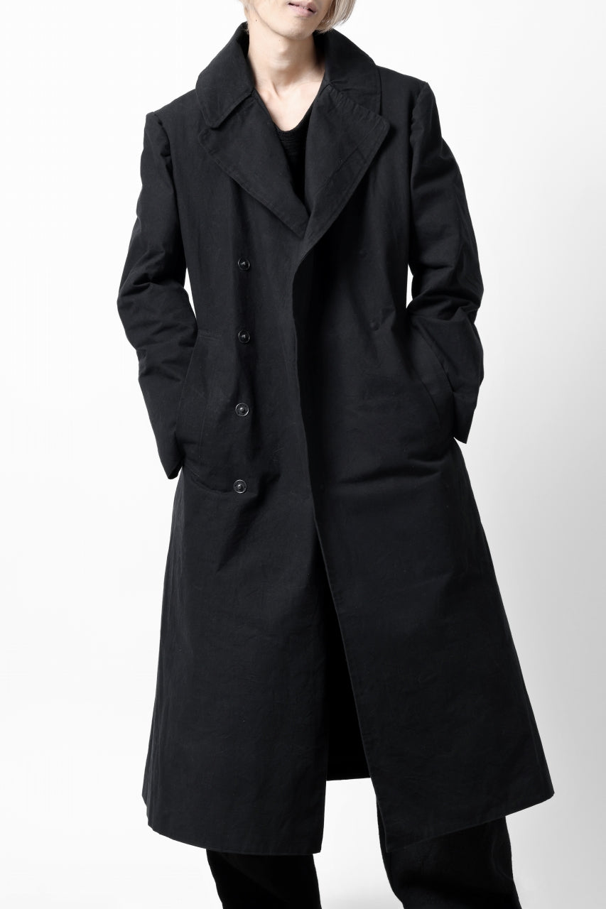 画像をギャラリービューアに読み込む, ierib exclusive military coat / boiled waxy cotton (BLACK)
