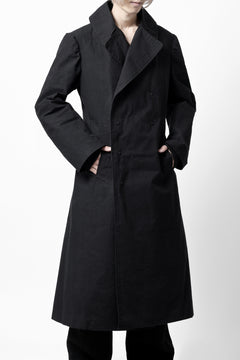 画像をギャラリービューアに読み込む, ierib exclusive military coat / boiled waxy cotton (BLACK)