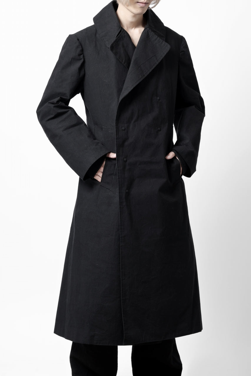 画像をギャラリービューアに読み込む, ierib exclusive military coat / boiled waxy cotton (BLACK)