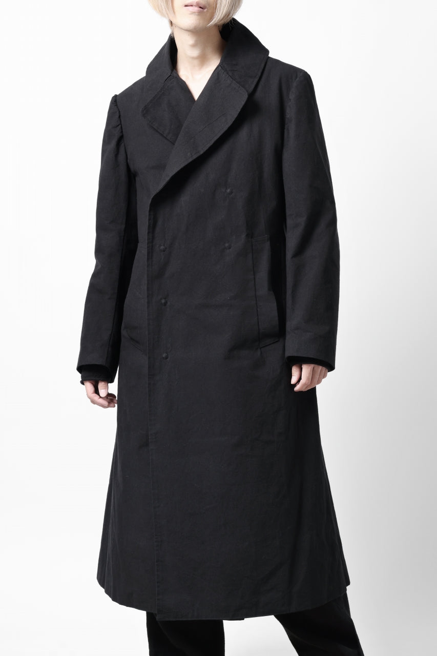 画像をギャラリービューアに読み込む, ierib exclusive military coat / boiled waxy cotton (BLACK)