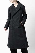 画像をギャラリービューアに読み込む, ierib exclusive military coat / boiled waxy cotton (BLACK)