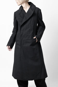 画像をギャラリービューアに読み込む, ierib exclusive military coat / boiled waxy cotton (BLACK)