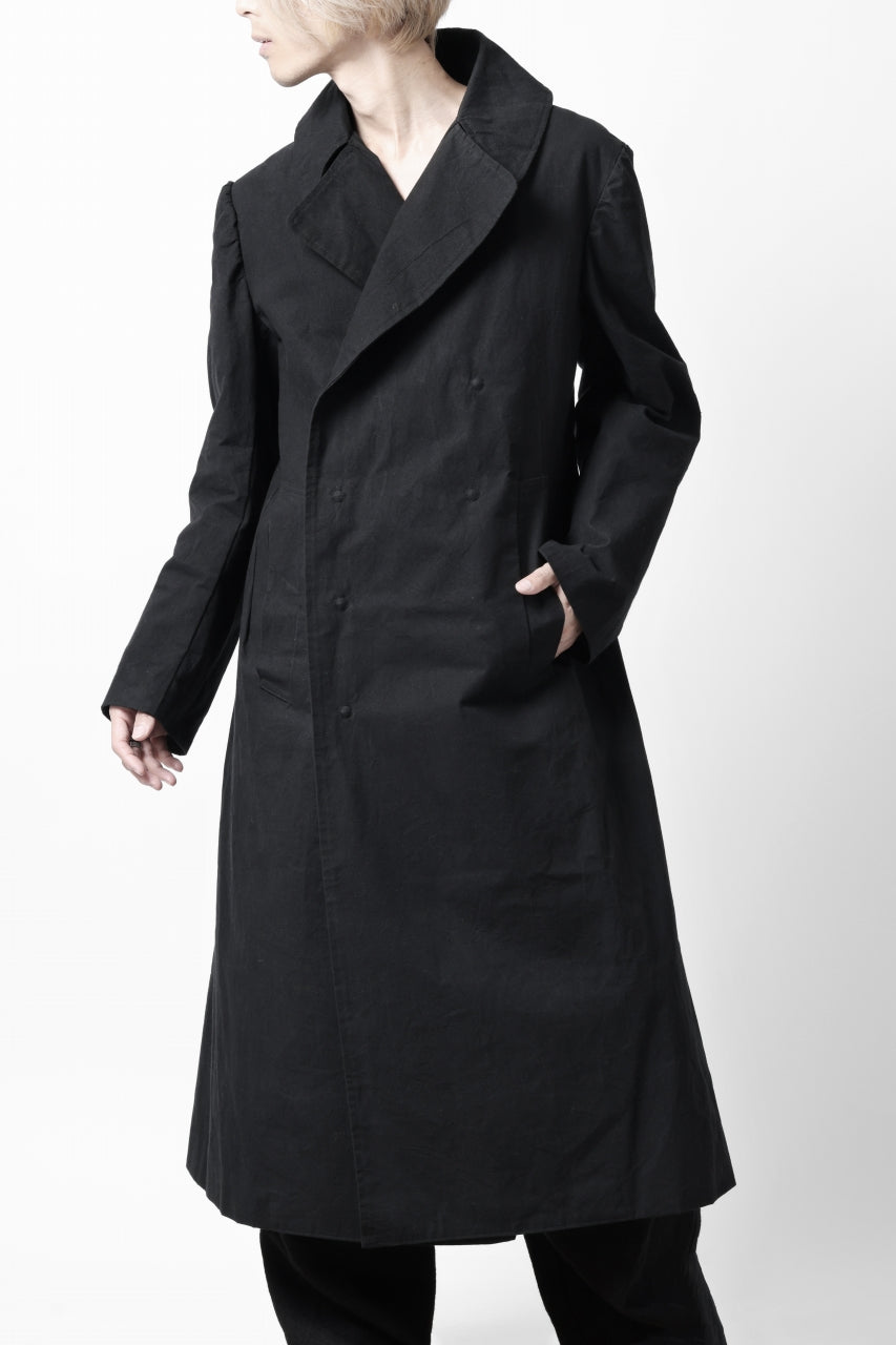 画像をギャラリービューアに読み込む, ierib exclusive military coat / boiled waxy cotton (BLACK)