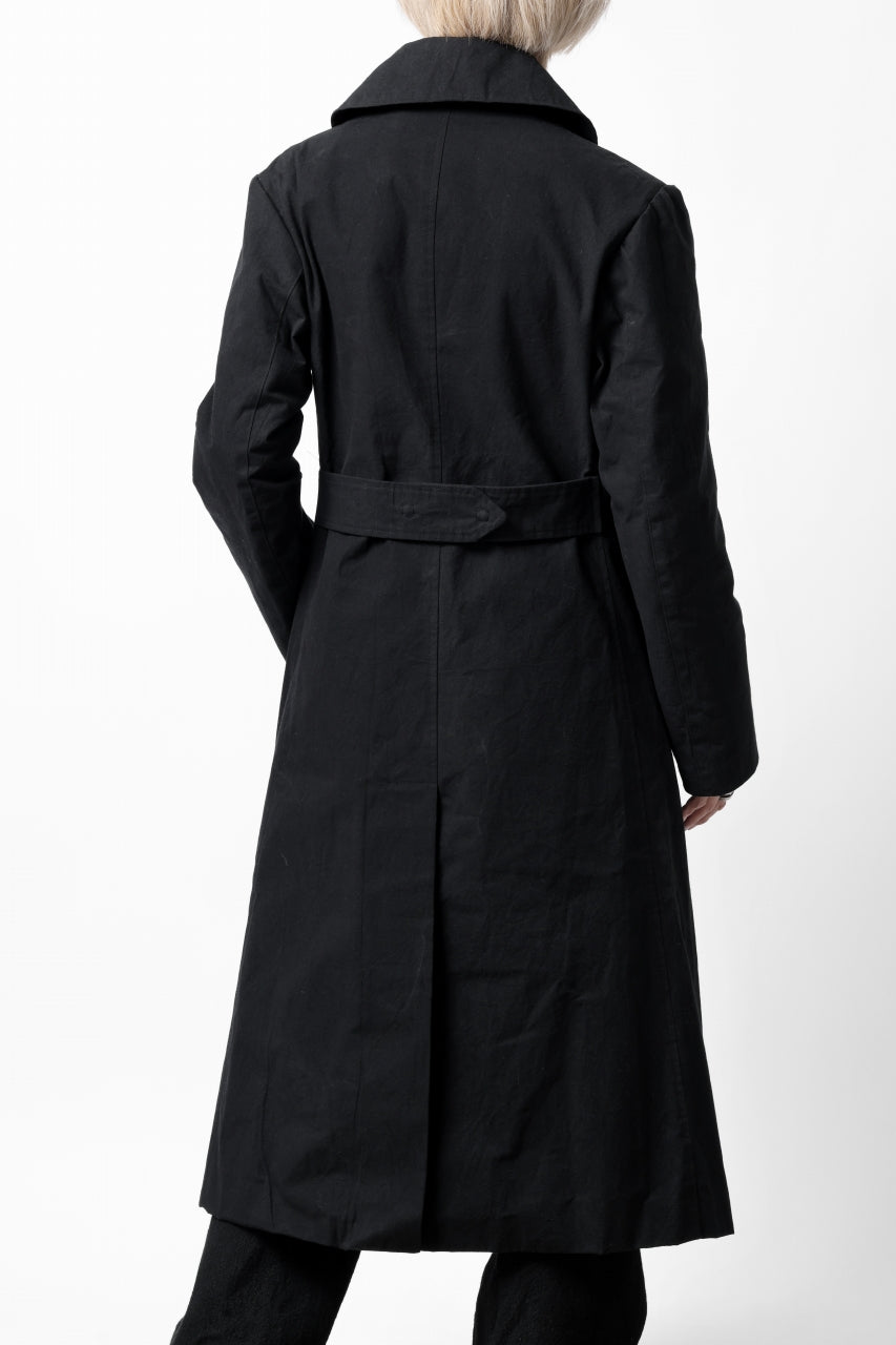 画像をギャラリービューアに読み込む, ierib exclusive military coat / boiled waxy cotton (BLACK)