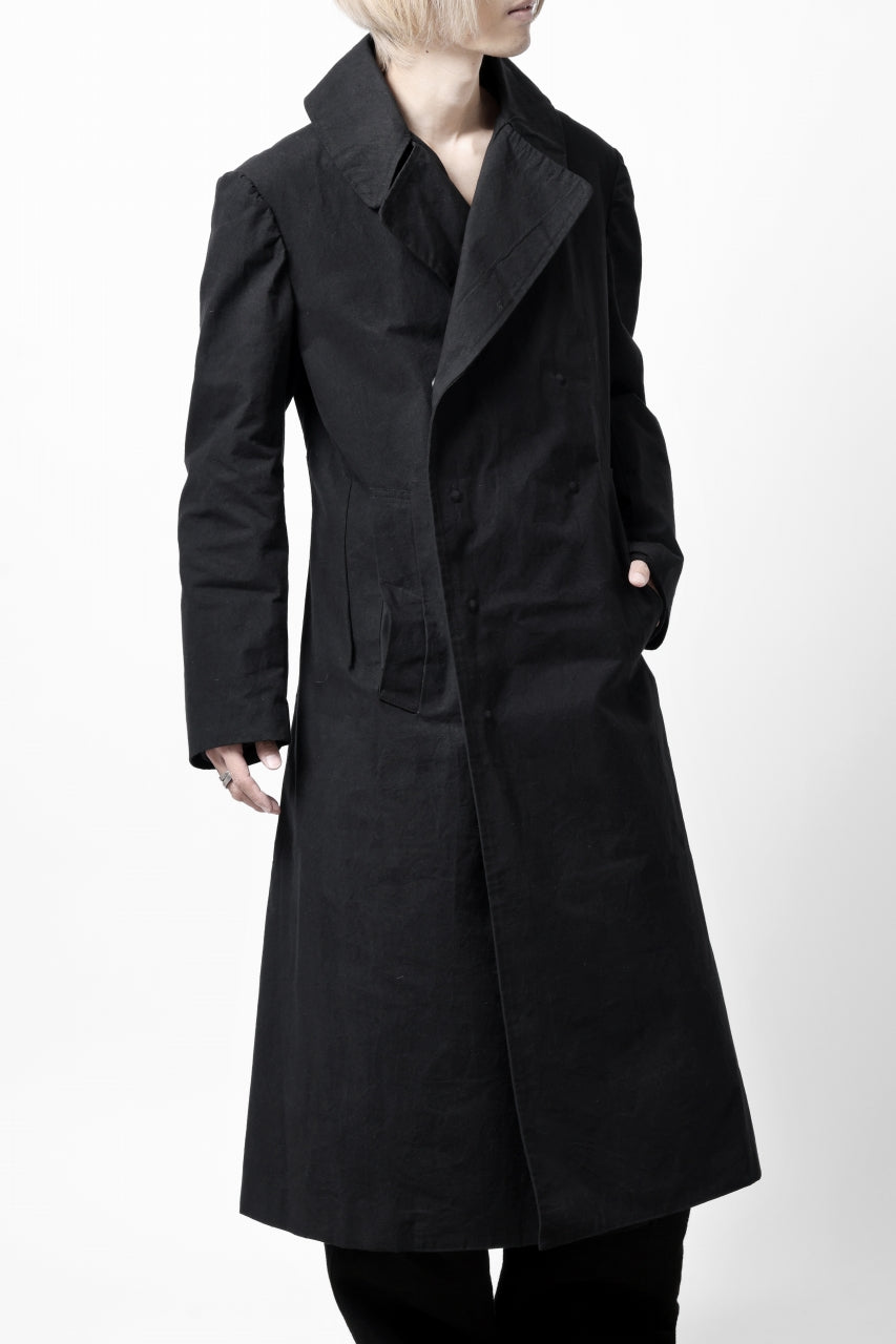 画像をギャラリービューアに読み込む, ierib exclusive military coat / boiled waxy cotton (BLACK)
