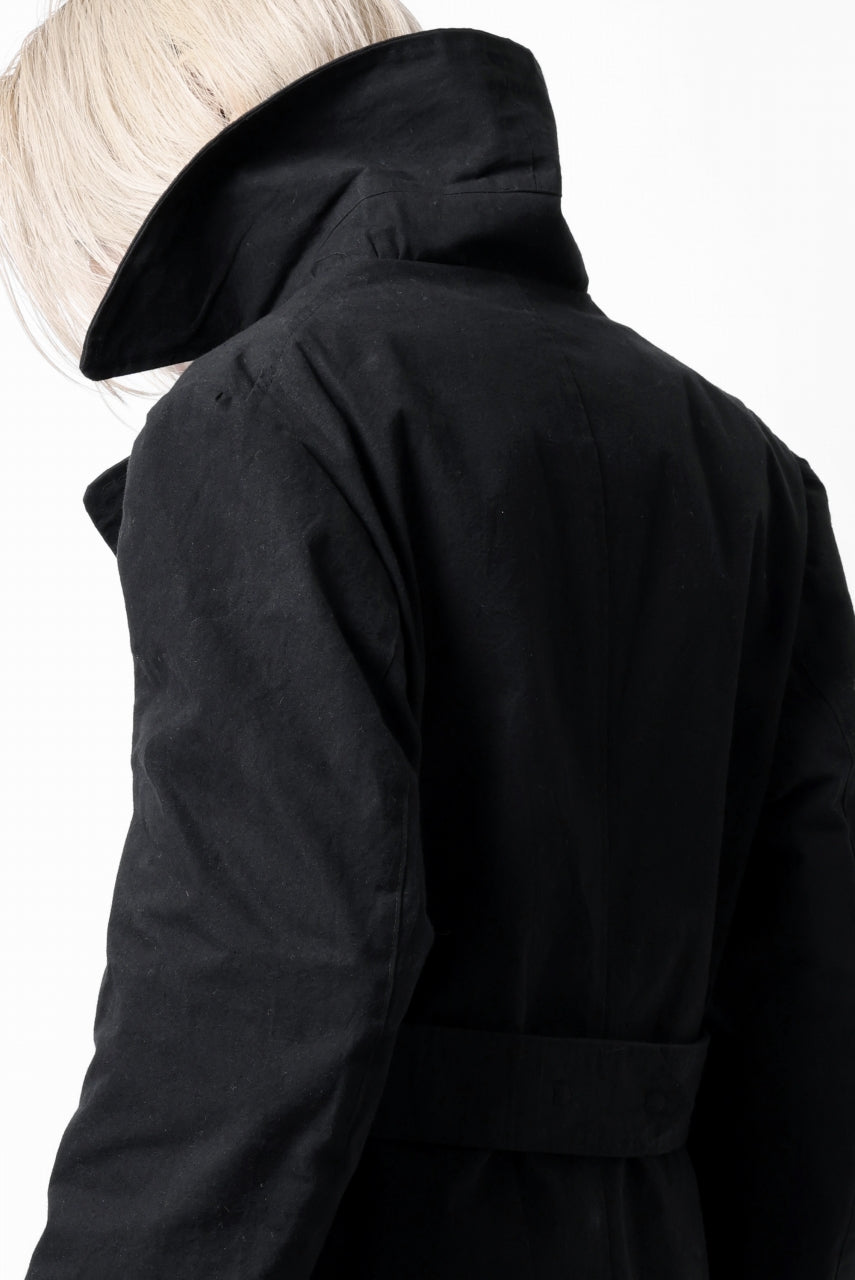 画像をギャラリービューアに読み込む, ierib exclusive military coat / boiled waxy cotton (BLACK)