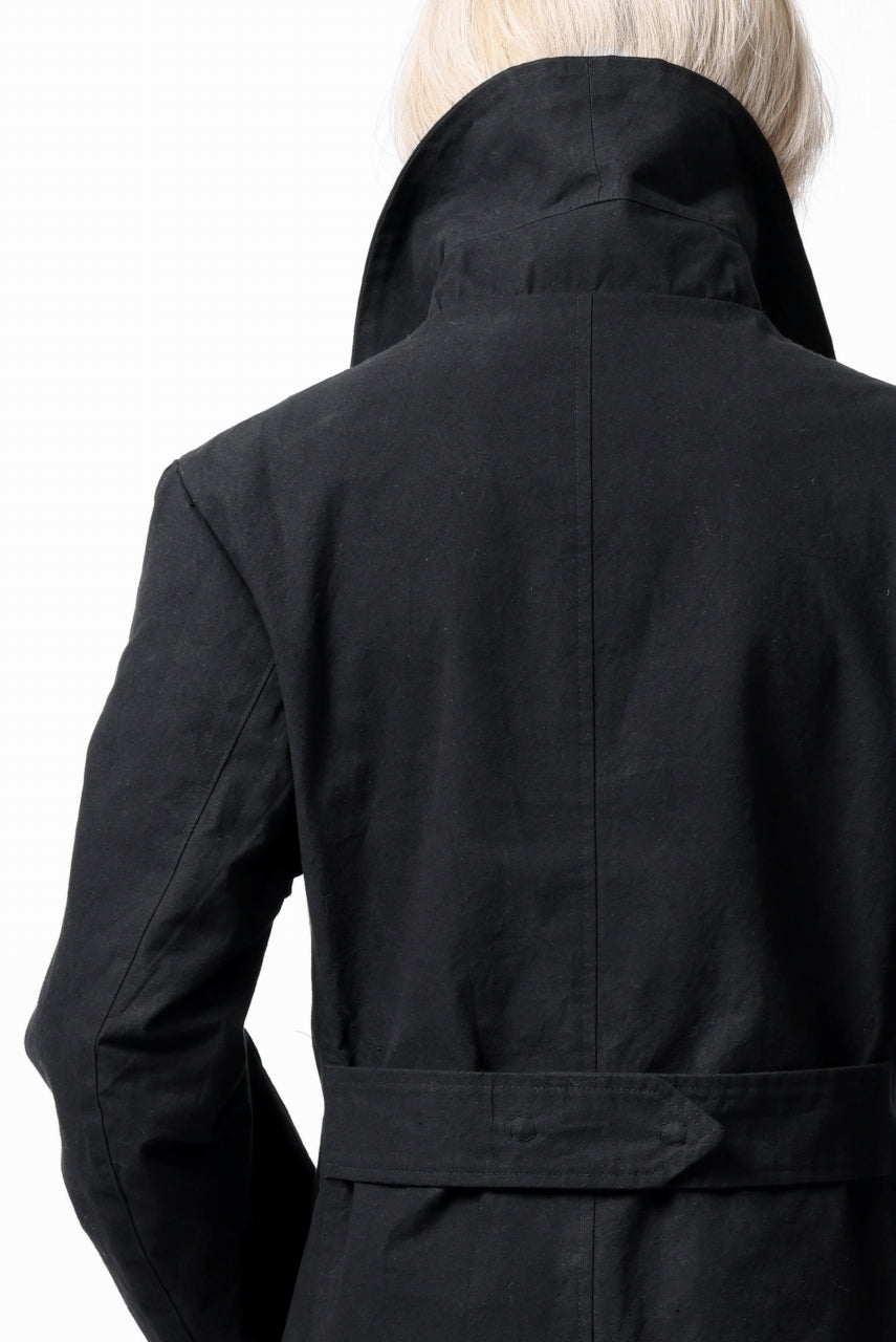 画像をギャラリービューアに読み込む, ierib exclusive military coat / boiled waxy cotton (BLACK)