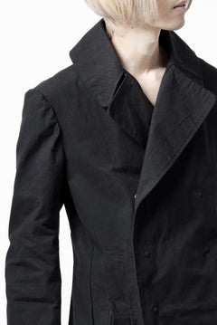 画像をギャラリービューアに読み込む, ierib exclusive military coat / boiled waxy cotton (BLACK)