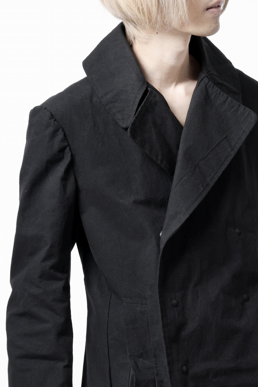 画像をギャラリービューアに読み込む, ierib exclusive military coat / boiled waxy cotton (BLACK)