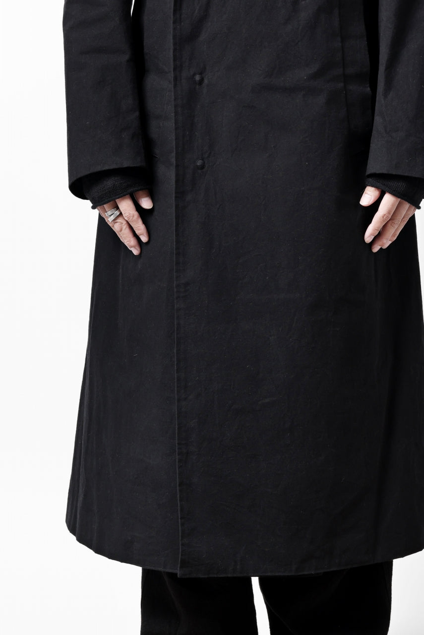画像をギャラリービューアに読み込む, ierib exclusive military coat / boiled waxy cotton (BLACK)