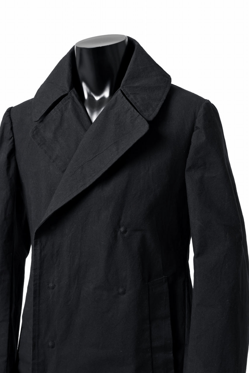 画像をギャラリービューアに読み込む, ierib exclusive military coat / boiled waxy cotton (BLACK)