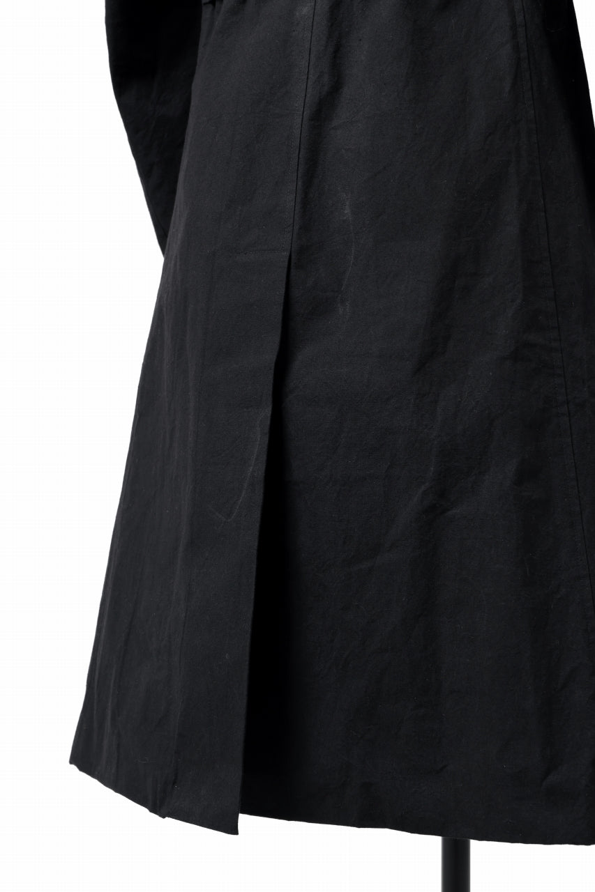 画像をギャラリービューアに読み込む, ierib exclusive military coat / boiled waxy cotton (BLACK)