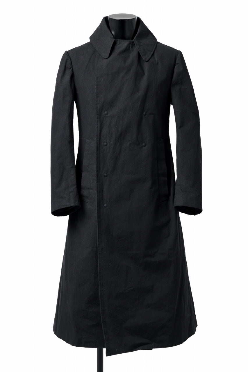 画像をギャラリービューアに読み込む, ierib exclusive military coat / boiled waxy cotton (BLACK)
