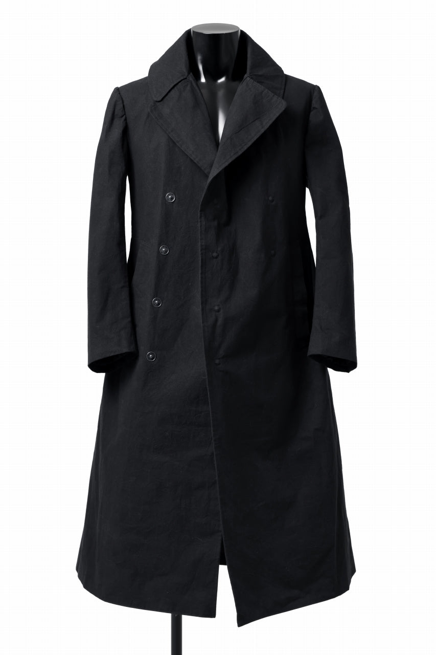 画像をギャラリービューアに読み込む, ierib exclusive military coat / boiled waxy cotton (BLACK)