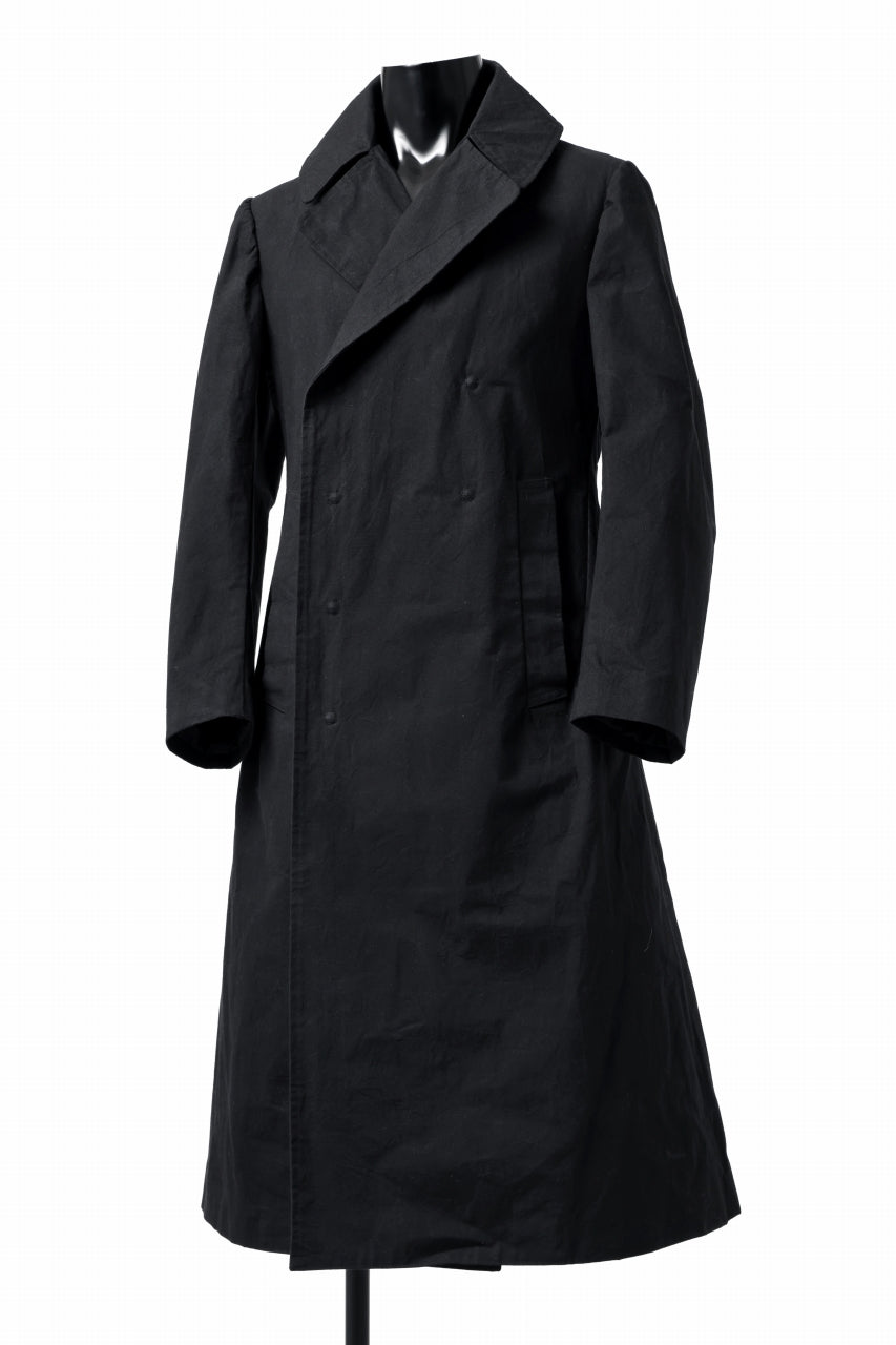 画像をギャラリービューアに読み込む, ierib exclusive military coat / boiled waxy cotton (BLACK)