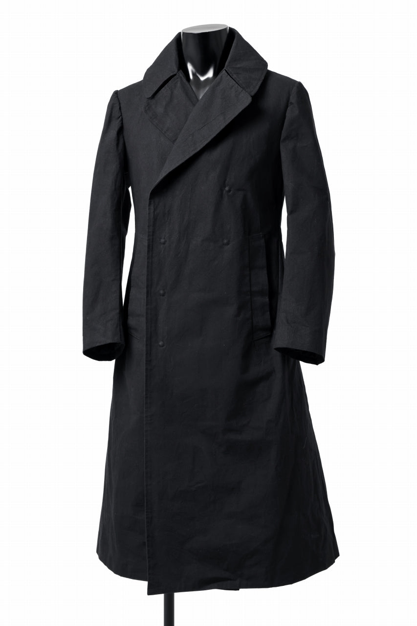 画像をギャラリービューアに読み込む, ierib exclusive military coat / boiled waxy cotton (BLACK)