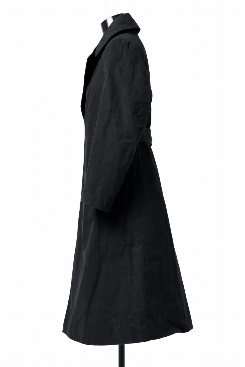 画像をギャラリービューアに読み込む, ierib exclusive military coat / boiled waxy cotton (BLACK)