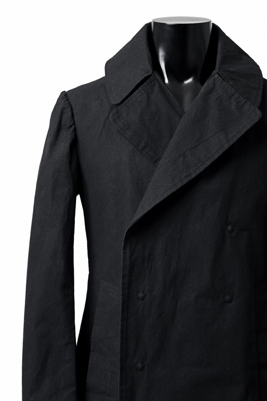 画像をギャラリービューアに読み込む, ierib exclusive military coat / boiled waxy cotton (BLACK)